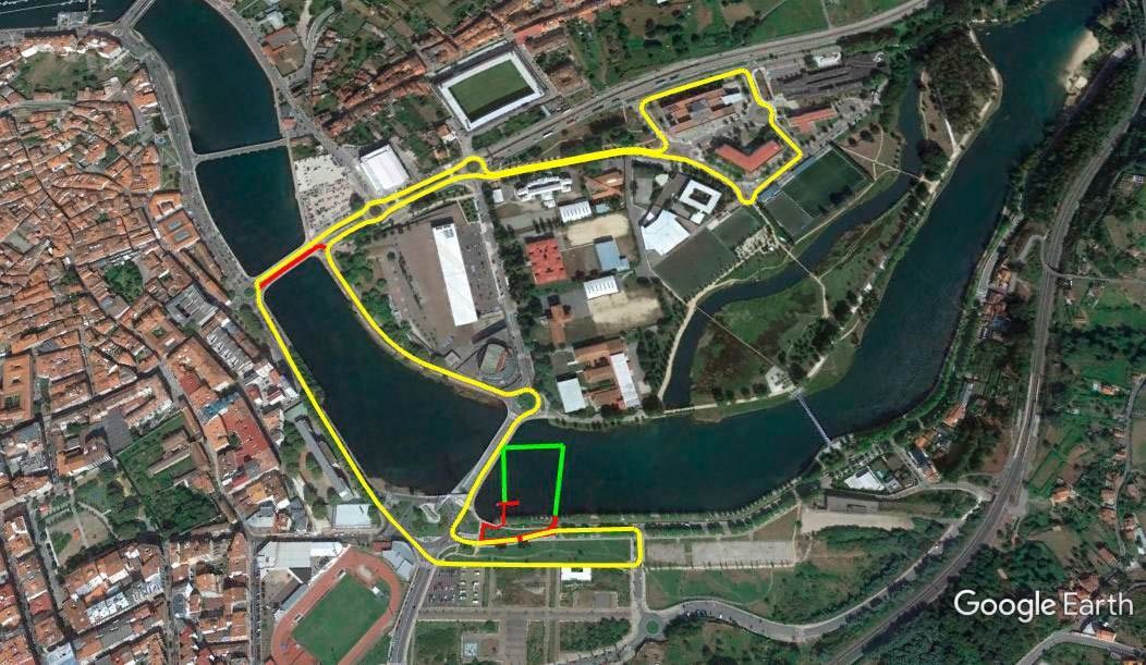 Recorrido del Pro Tour de triatlón en Pontevedra
