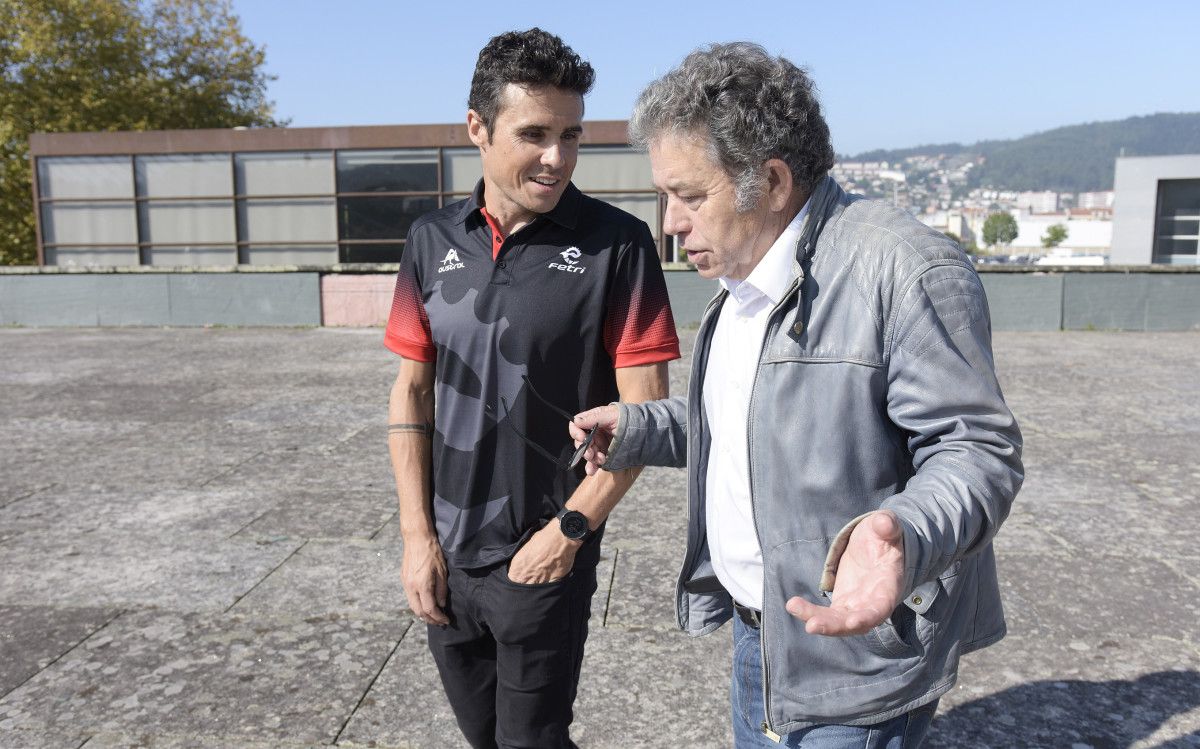 Javi Gómez Noya e Miguel Anxo Fernández Lores na xornada previa ao Pro Tour