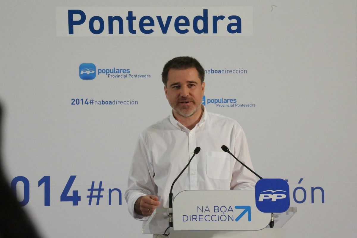 Jacobo Moreira durante el Congreso local del Partido Popular