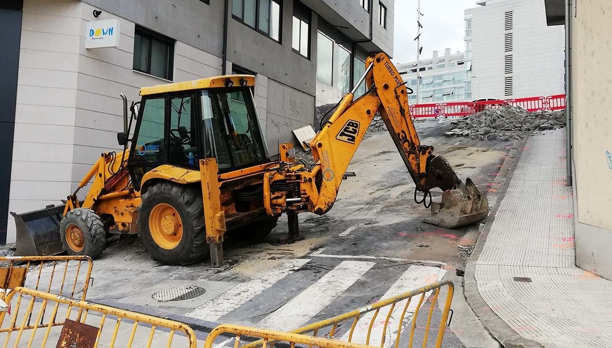 Obras de la Rúa do Muíño