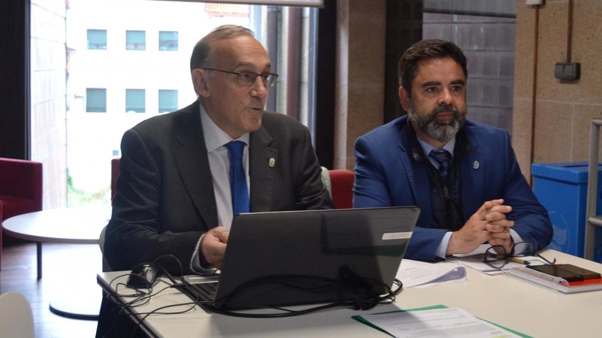 Manuel Reigosa e Jorge Soto, reitor e vicerreitor da Universidade de Vigo
