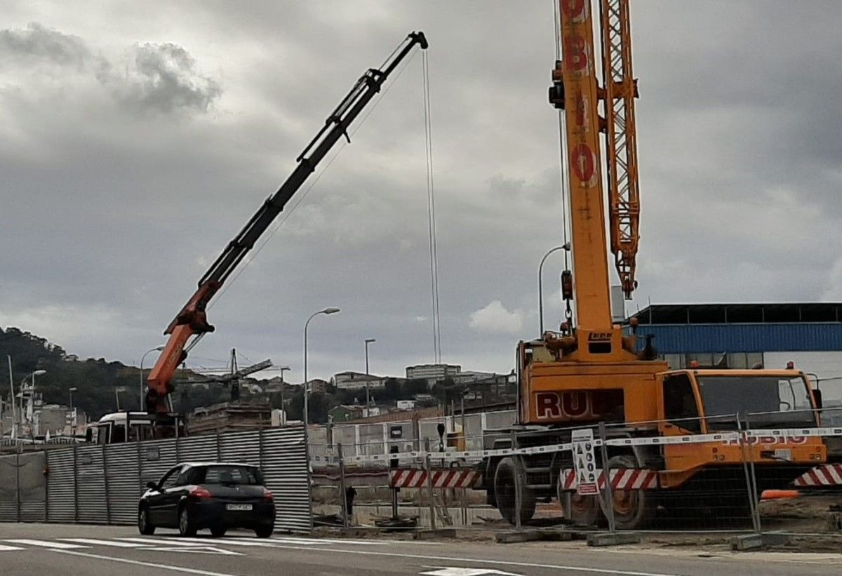 Obras en la Avenida de Ourense