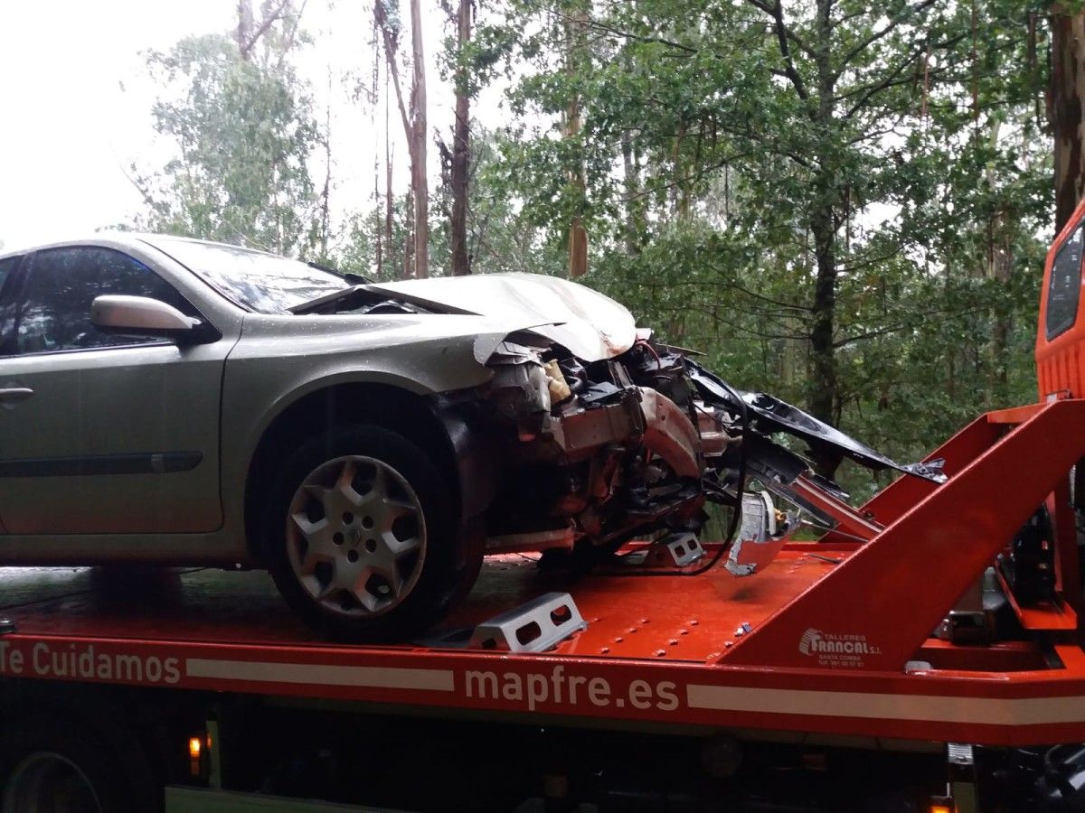 Accidente registrado en la carretera provincial EP 8401 de Portela a Souto de Vea