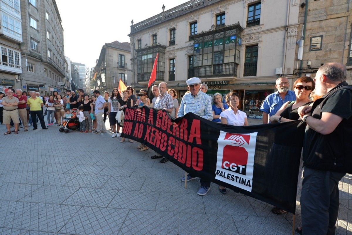 Concentración contra los ataques de Israel a Palestina y la Franja de Gaza