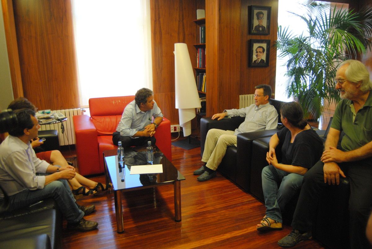 Visita institucional de Xavier Vence (BNG) ao Concello de Pontevedra