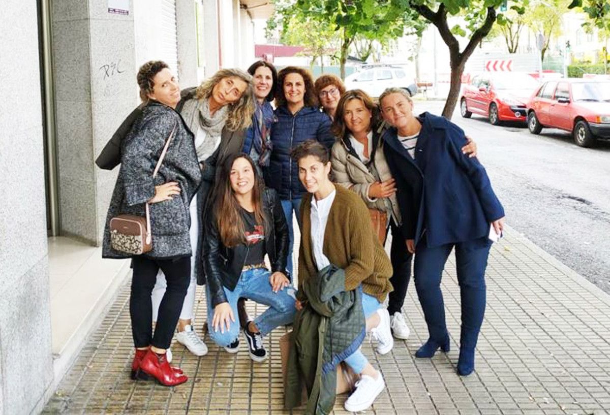 Equipo de pádel femenino del CCD Sanxenxo