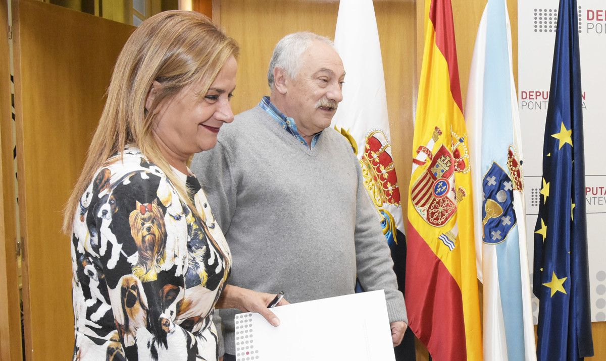 Carmela Silva y César Mosquera