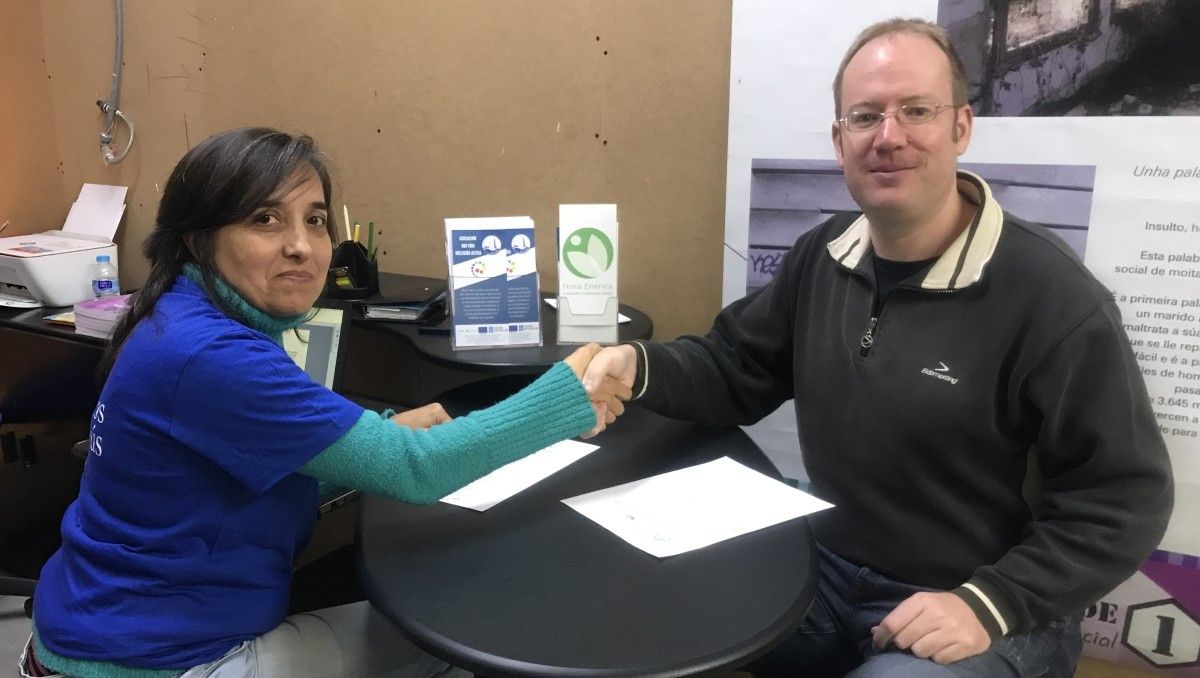 Convenio de colaboración entre la cooperativa Nosa Enerxía y la Asociación Boa Vida