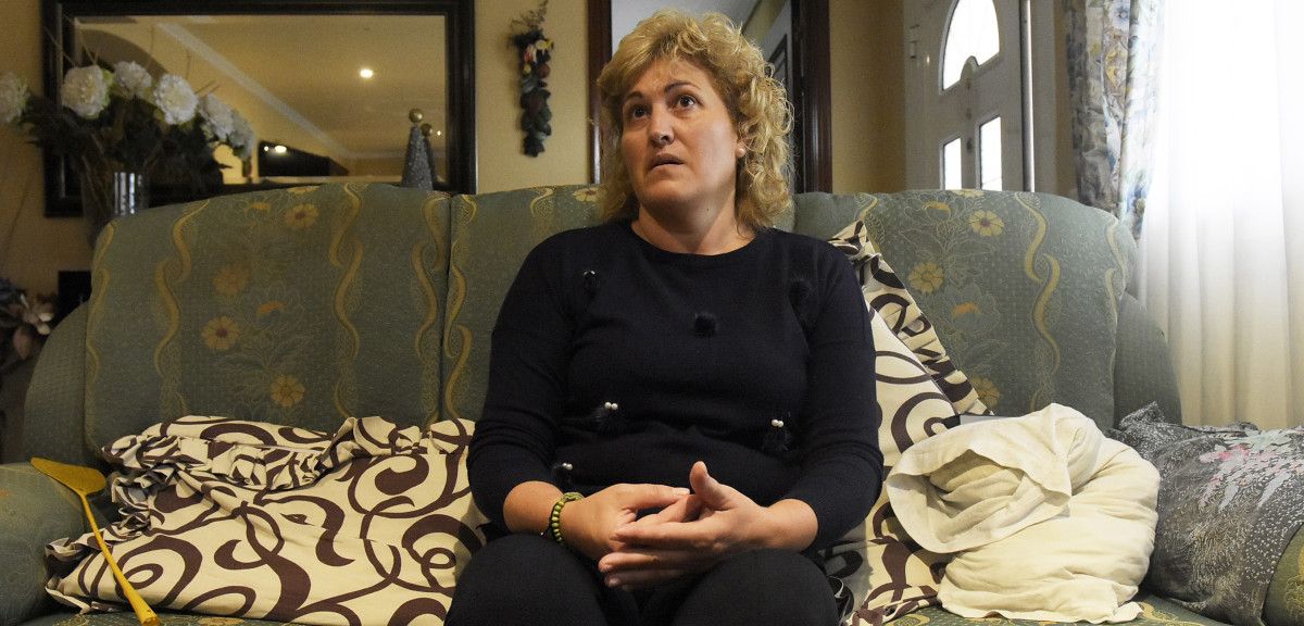 Rocío Novegil, con la carta que quería leer a su padre