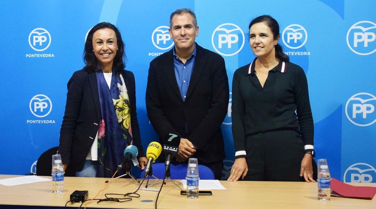 María Ramallo, Rafa Domínguez e Pilar Rojo