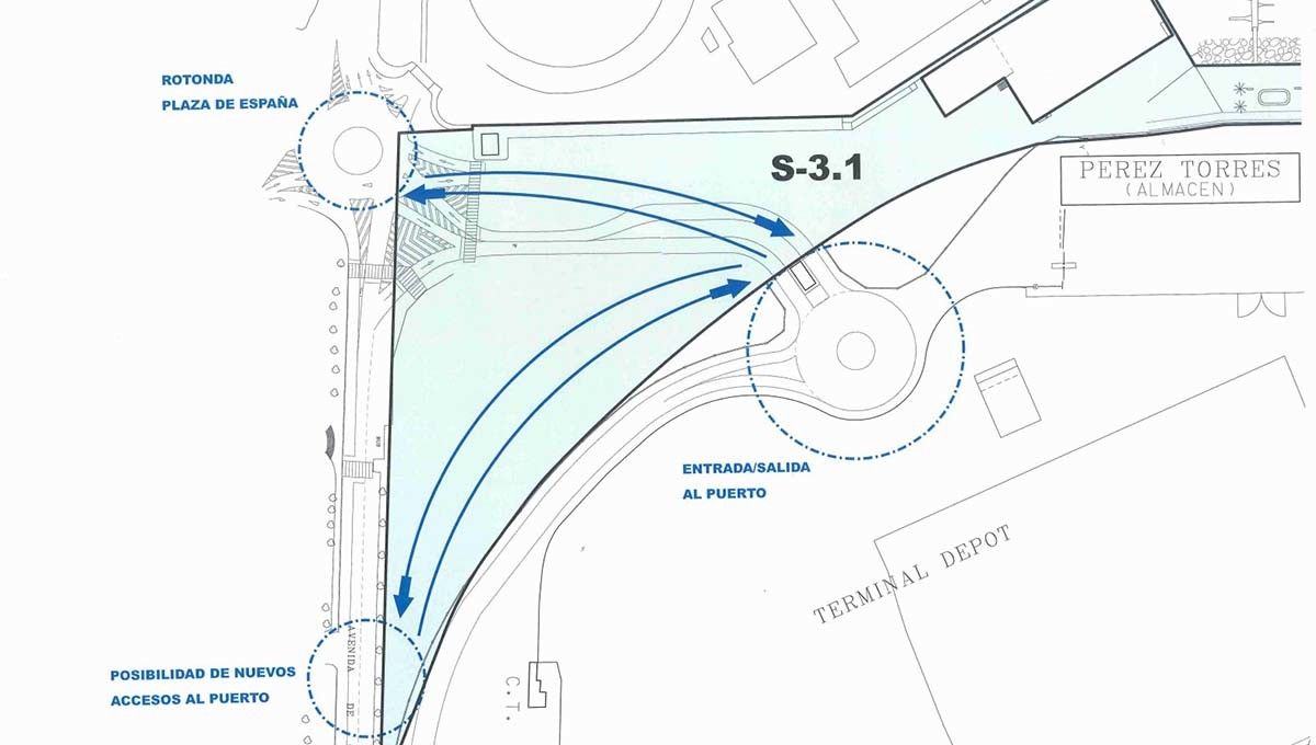 Plano de la parcela del futuro auditorio de Marín