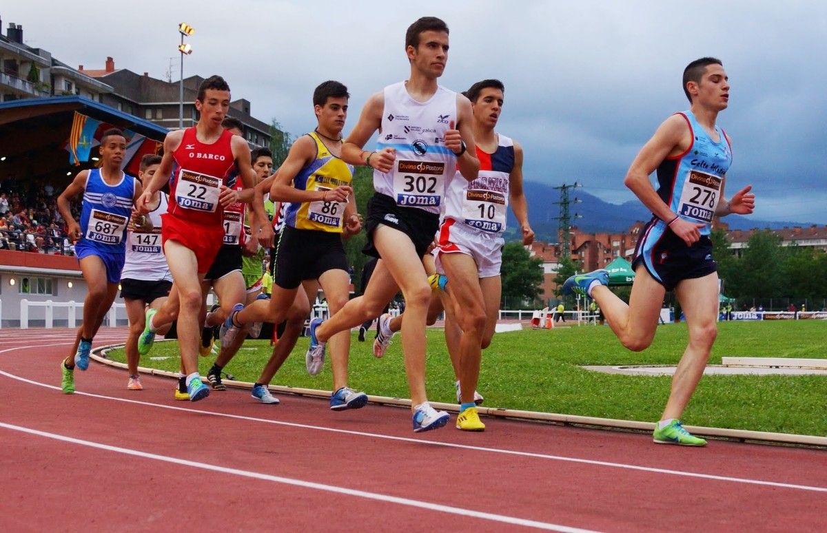 Jorge Puig, atleta da Gimnástica, nunha proba recente