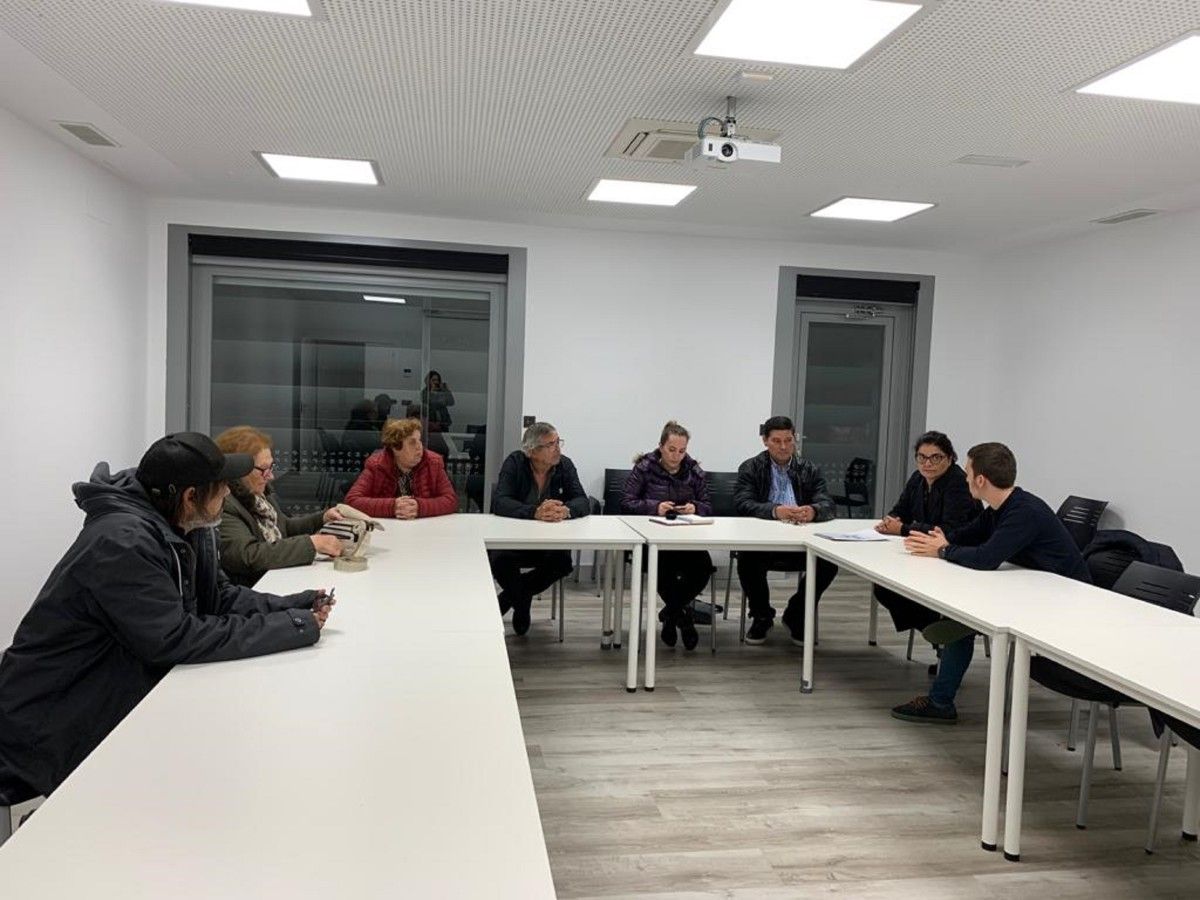 Reunión entre Carme da Silva y la plataforma de Os Praceres