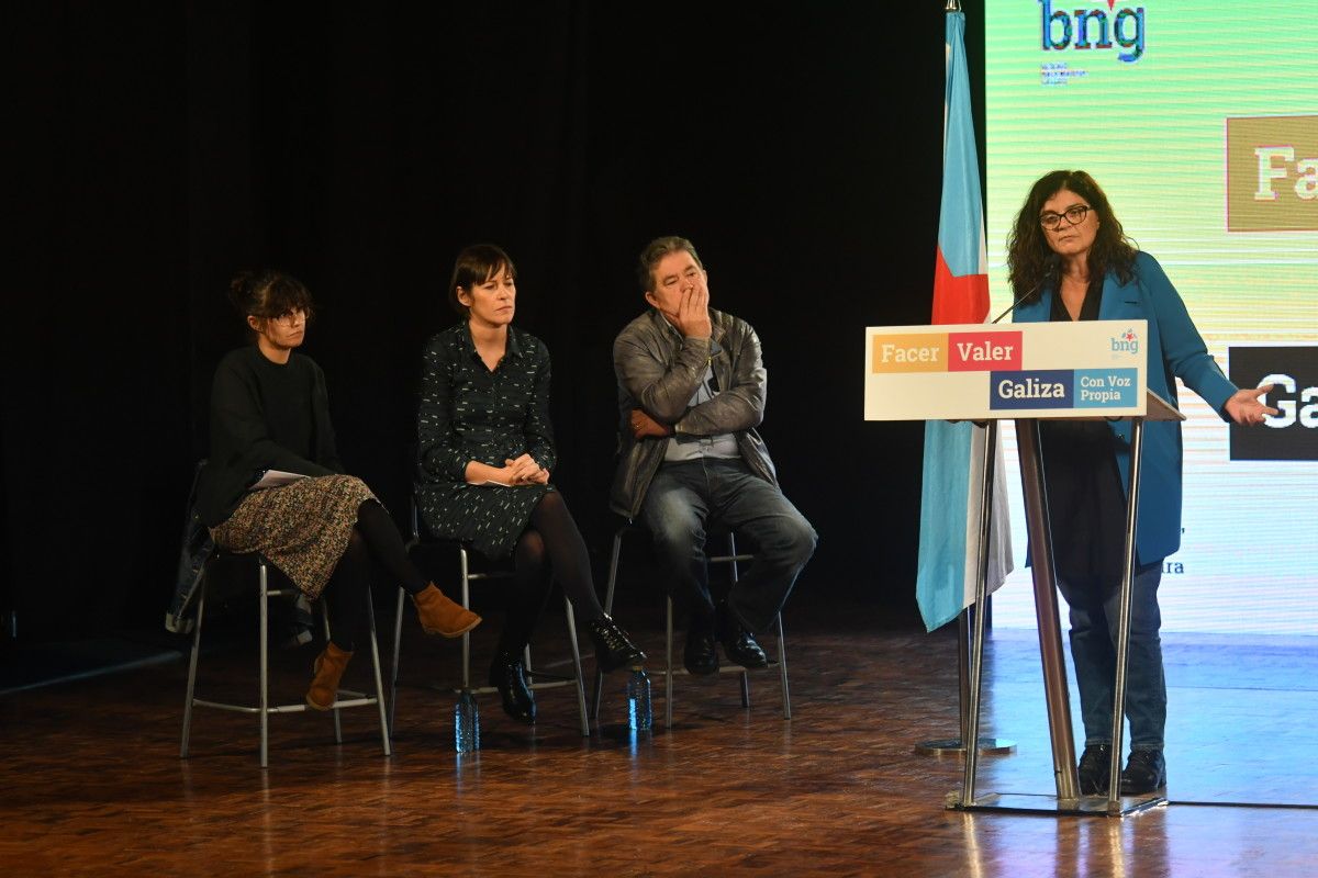 Acto público del BNG en el Teatro Principal de cara a las elecciónes del 10N