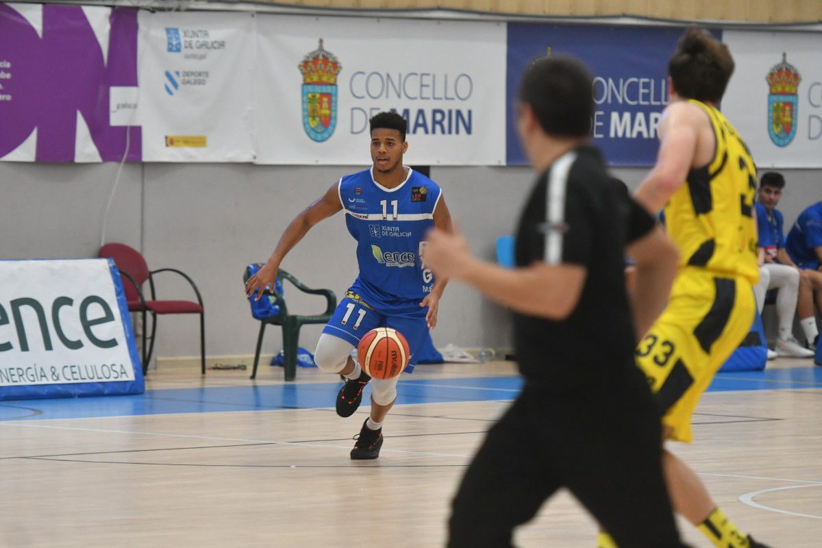 Romone Saunders, no partido entre Peixe Galego e ZTE Real Canoe na Raña