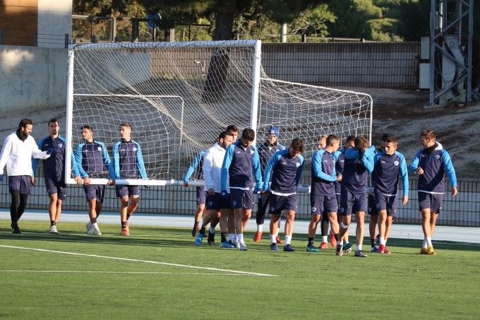 Adestramento do primeiro equipo de Las Rozas CF