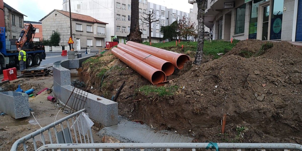 Obras na rúa Progreso