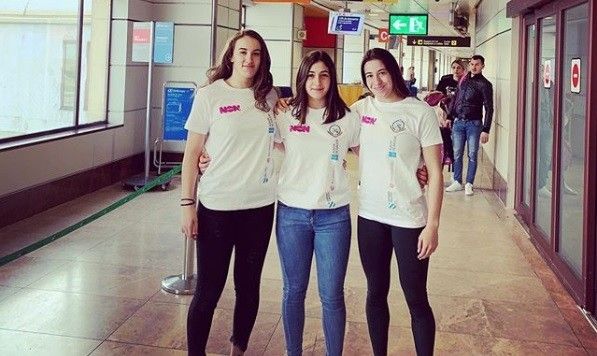 Nerea Iglesias, Nerea Pampín y Lydia Pérez