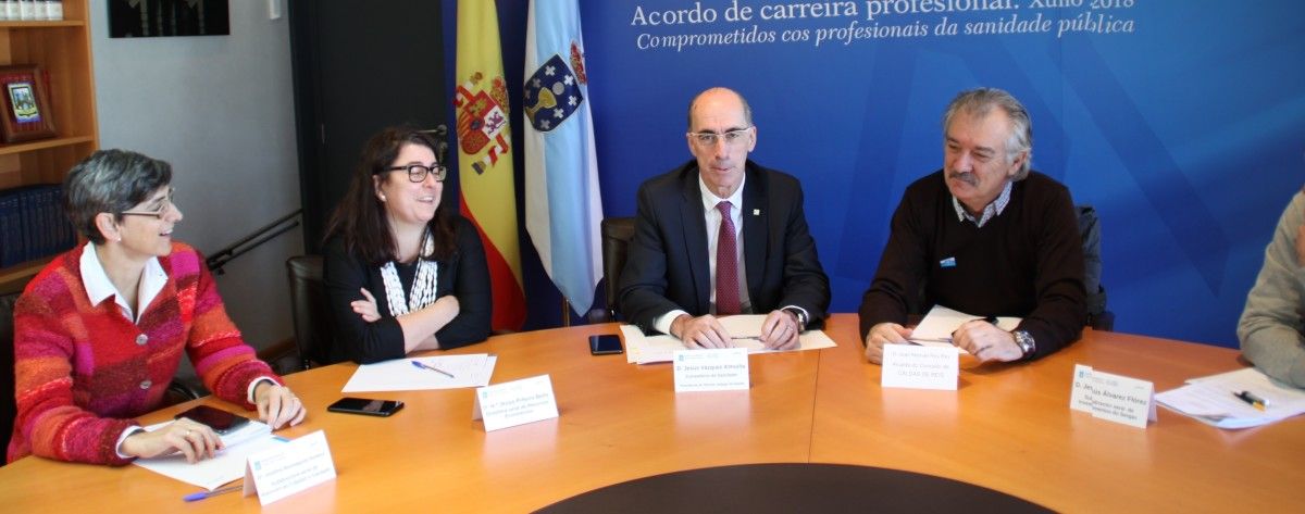 Reunión do conselleiro de Sanidade co alcalde de Caldas