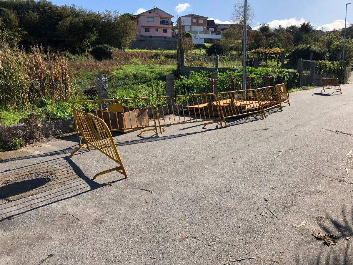 Obras na estación de bombeo de Aguete, en Marín