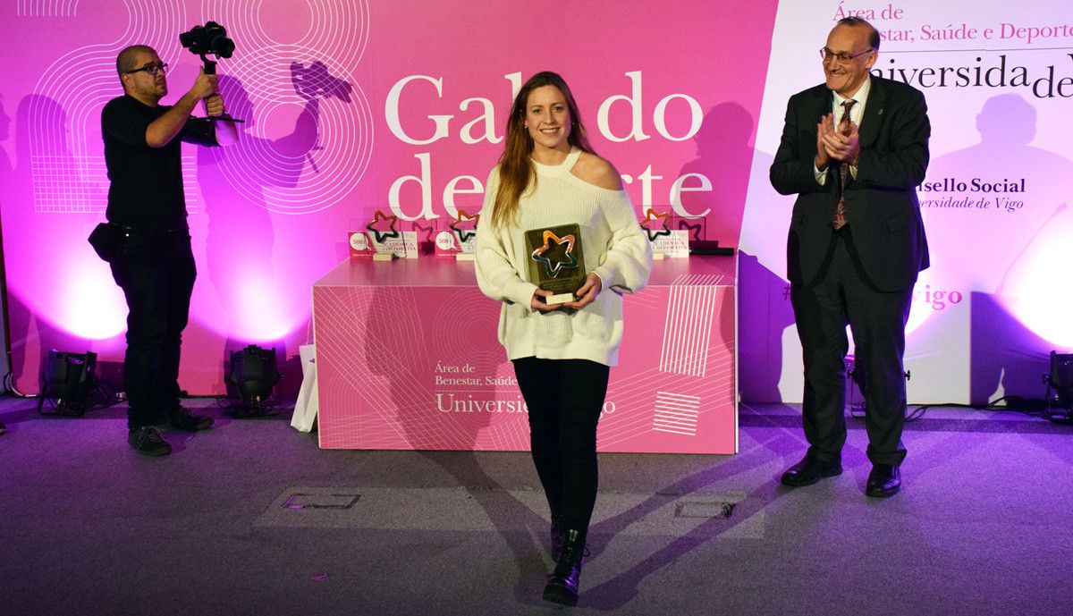 Bea Gómez Cortés, na Gala do Deporte Universitario