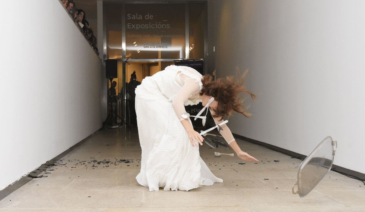 Performance 'A última cea', de Uxía Morán