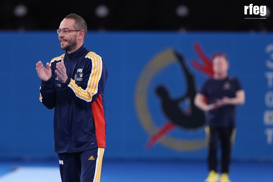 Pablo Hinojar no Mundial de Trampolín en Xapón