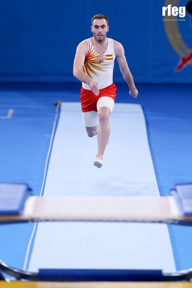 Alejandro Bernárdez en el Mundial de Trampolín en Japón