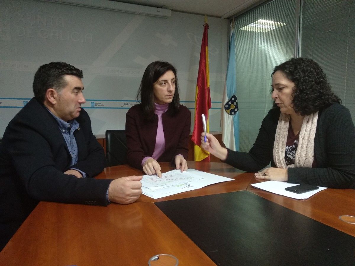 Reunión da conselleira co alcalde de Portas