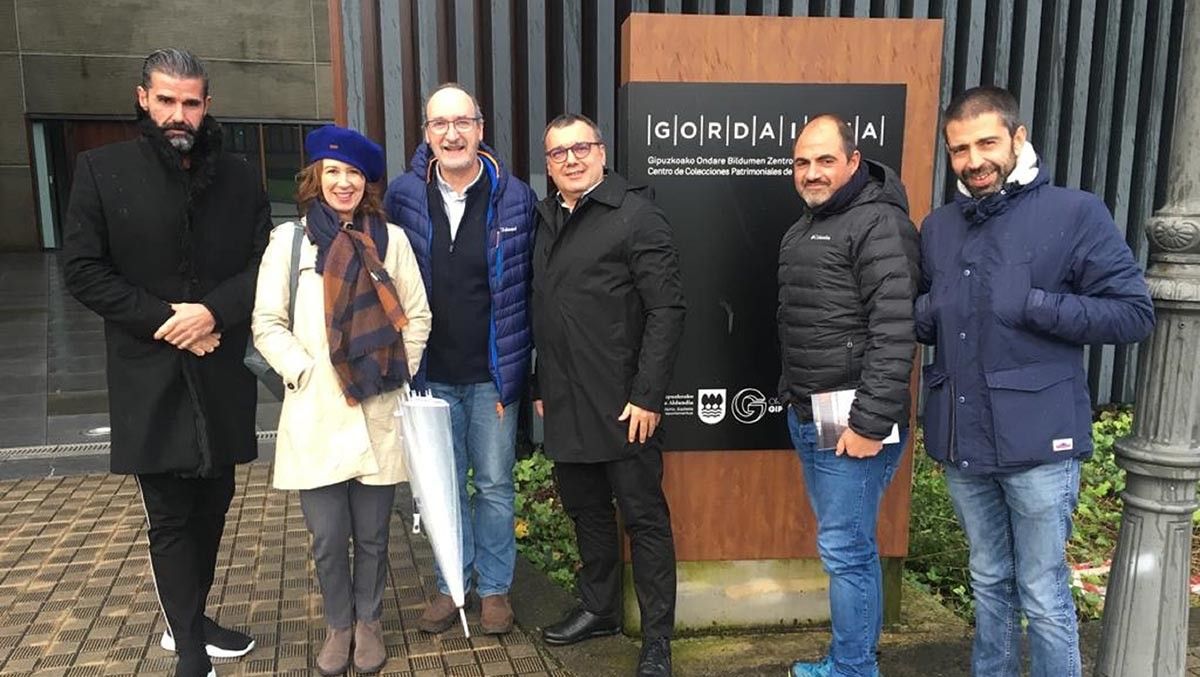 Visita do director do Museo de Pontevedra ao Centro de Coleccións Patrimoniais de Guipúscoa