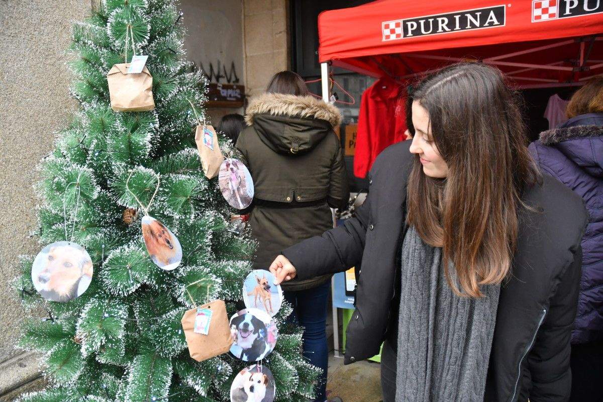 Mercadillo y árbol solidario de Os Palleiros