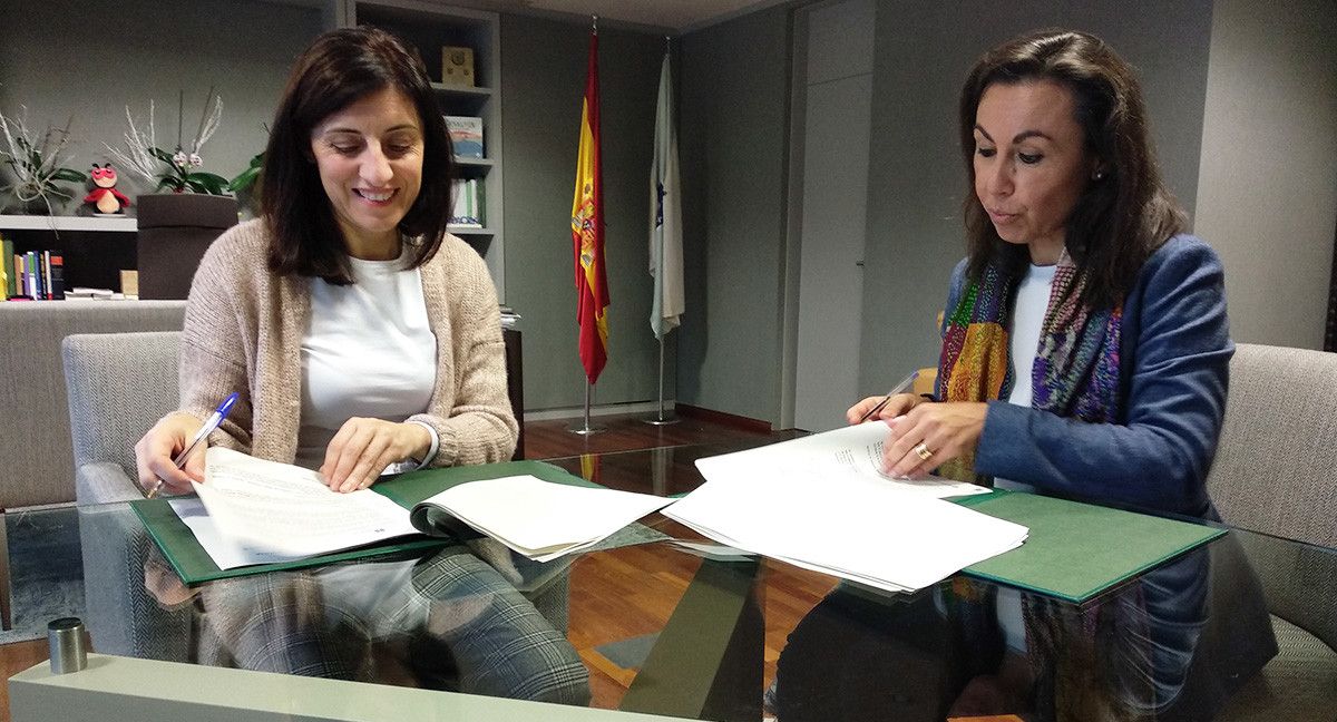Sinatura do convenio entre Medio Ambiente e o Concello de Marín