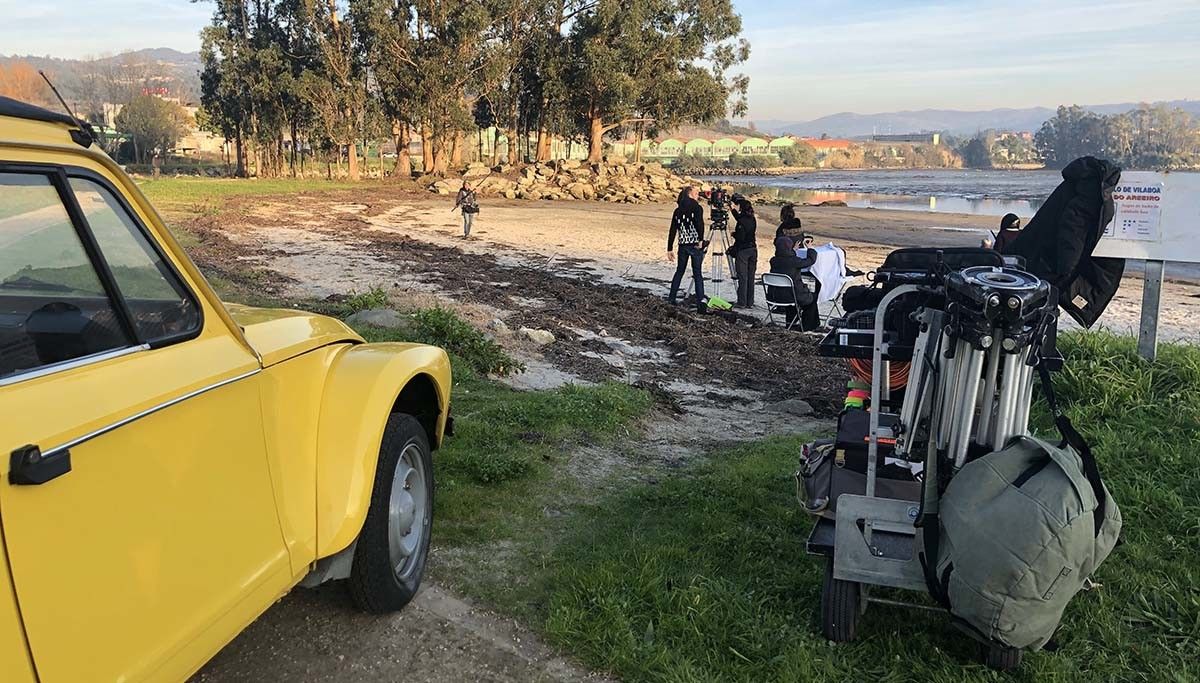Rodaxe da película "Nación" de Margarita Ledo en Ponte Sampaio