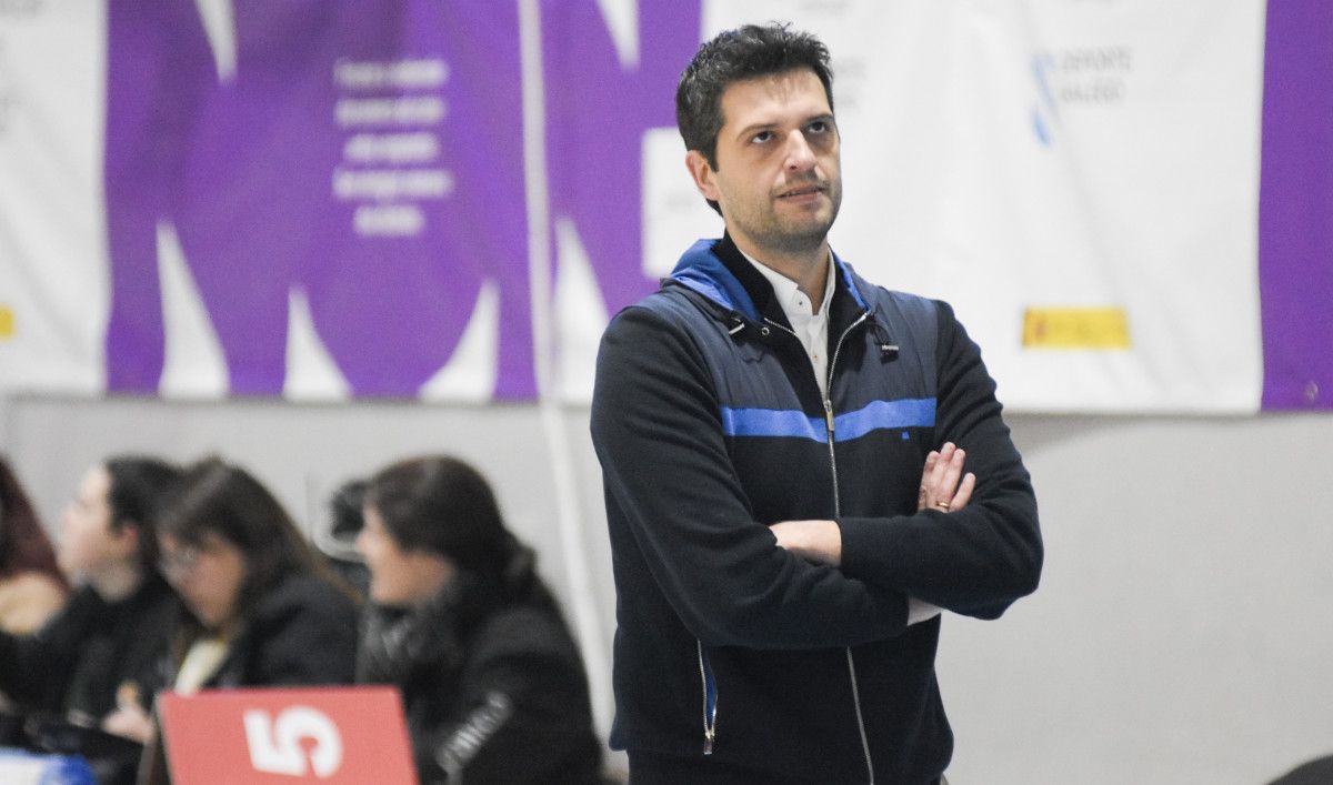 Javi Llorente, en el partido de la Liga LEB Oro entre Peixe Galego y HLA Alicante de la temporada 19-20