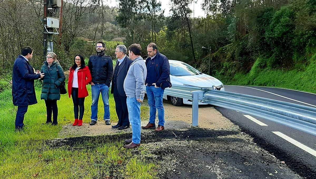 Visita ás obras na estrada entre Amil e Espedregueira