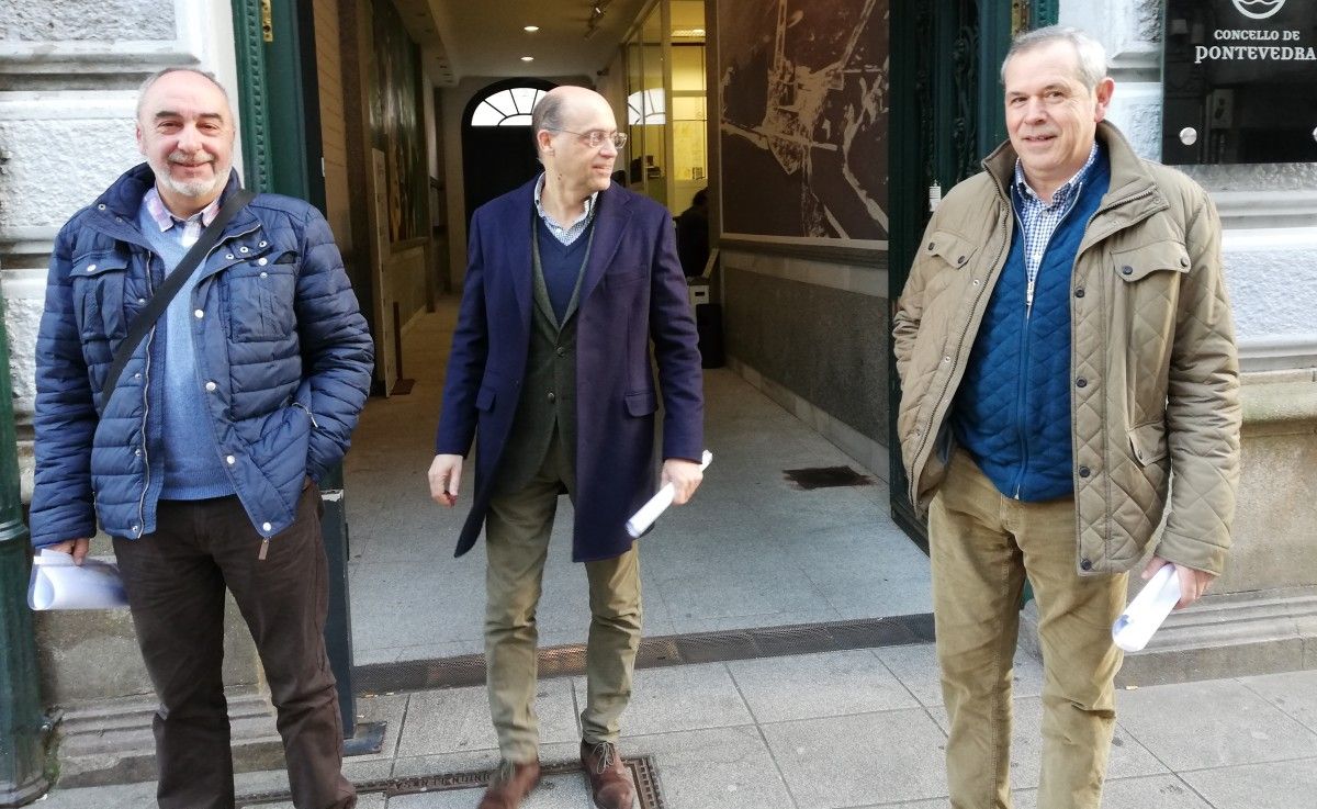 Daniel Macenlle, Jesús Gómez Viñas y José Manuel González Abal