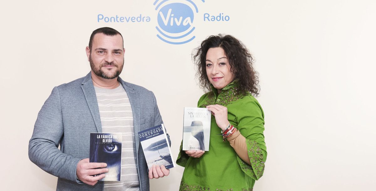 El autor pontevedrés de varios libros, Manuel Losada, en el Cara a cara