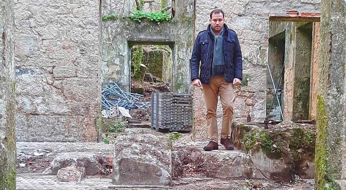 Obras de rehabilitación dos Baños do San Xusto