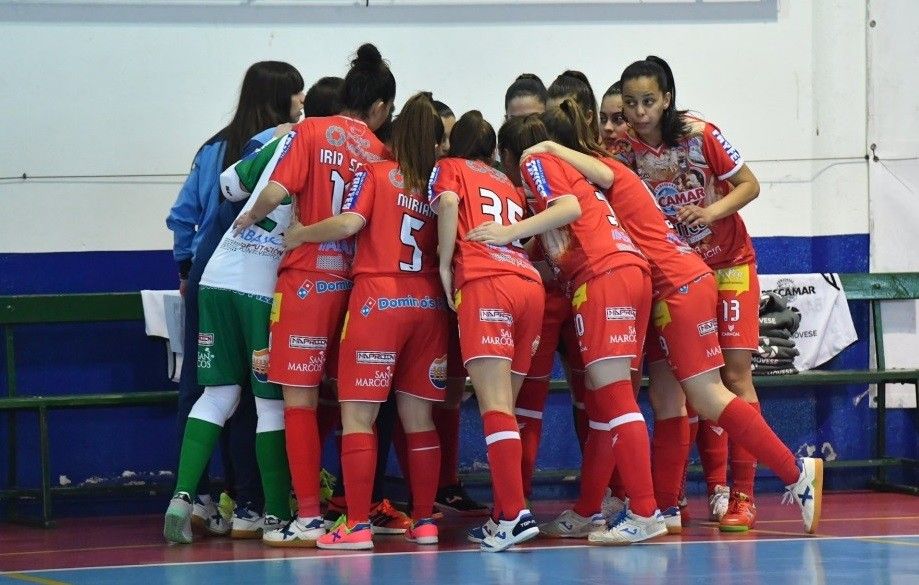 Partido entre Poio Pescamar y Penya Esplugues en la Seca