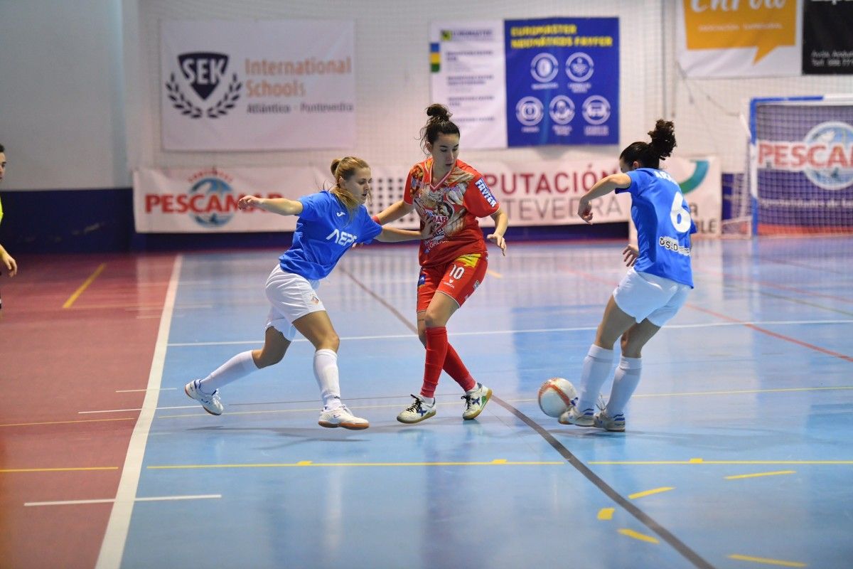 Partido entre Poio Pescamar y Penya Esplugues en la Seca