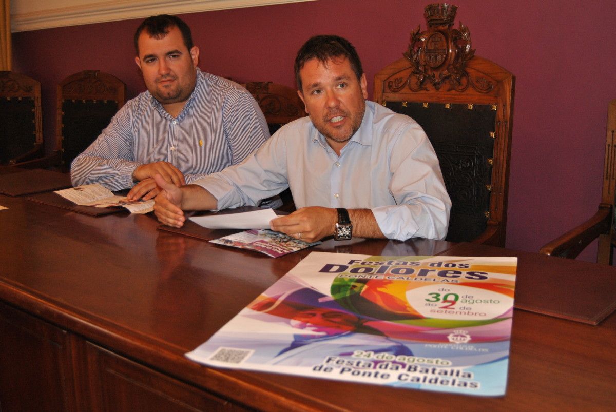 Presentación del cartel de las fiestas de los Dolores en Ponte Caldelas