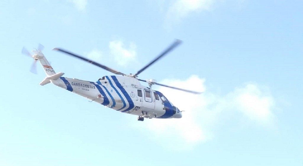 Helicóptero Pesca 1 do Servizo de Gardacostas de Galicia