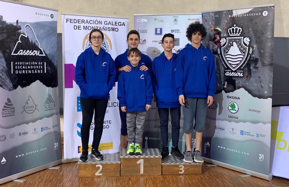 Participación del Club Aromon en la primera prueba de la Copa Gallega de Escalada