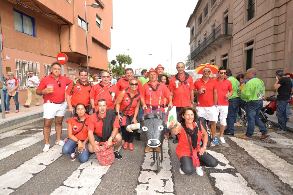 Peñas taurinas na primeira corrida da Feira da Peregrina 2014