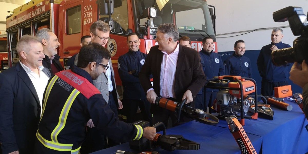 Visita de Rueda ao GES de Sanxenxo