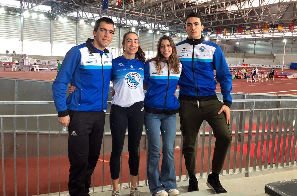 Representantes de la Gimnástica en el Campeonato de España Sub-23 en Pista Cubierta