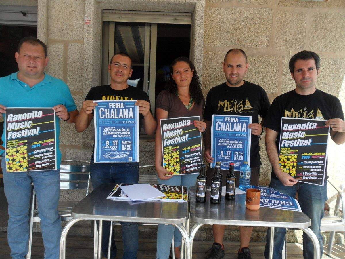 Presentación da feira Chalana e o Raxonita Music Festival en Raxó (Poio)