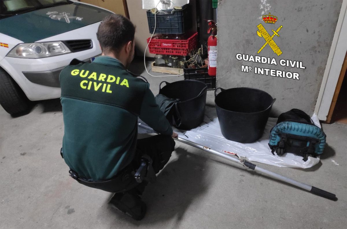 Objetos confiscados al furtivo