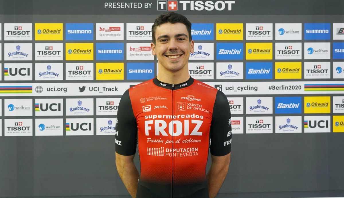 Iuri Leitao no Campionato do Mundo de Ciclismo en Pista