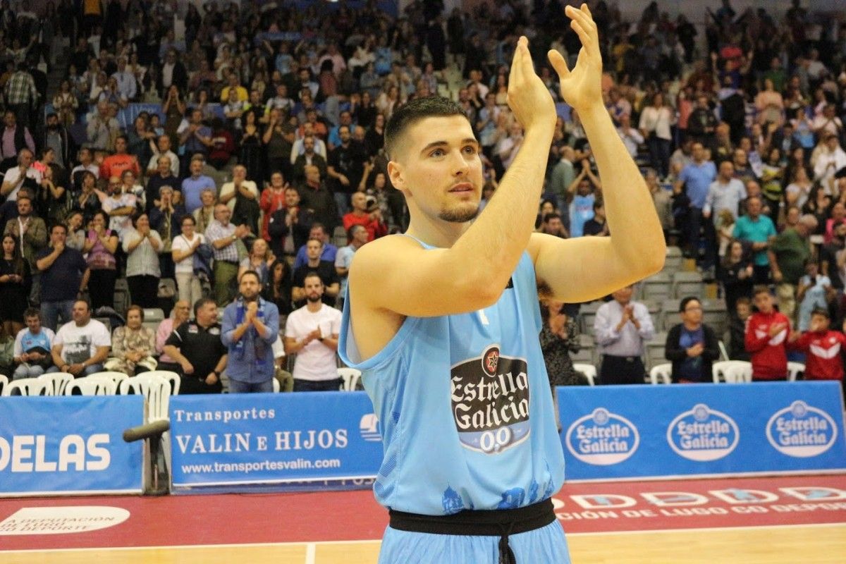 Mateo Sánchez con el Breogán de Lugo